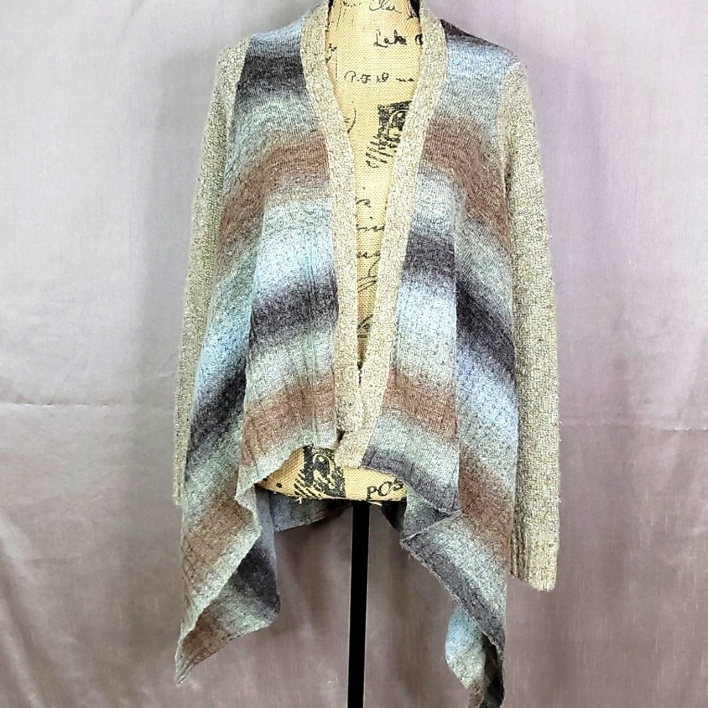 CATO Striped Cape Sweater‎ Medium